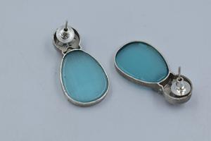 Nouvelles boucles d'oreilles créoles faites à la main en argent, aspect argenté, pour filles et femmes, 2025 - Product Image 5