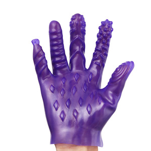 Guanti Massaggianti in PVC per Punto G e Clitoride, Guanti per Giochi BDSM, Giocattoli Erotici Stimolanti per Uomo e Donna - Product Image 6