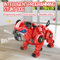 Perro Mecánico Realista con Control Remoto Eléctrico Personalizado, Juguete de Perro Bulldog con Sensor Inteligente, Robot Interactivo para Mascotas, Juego Educativo Temprano para Niños