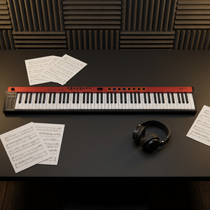 Teclado controlador MIDI profesional MIDIPLUS X8 Pro II de 88 teclas con 128 timbres, escala inteligente, Pitch Bend, tira táctil y pantalla OLED - Product Image 1