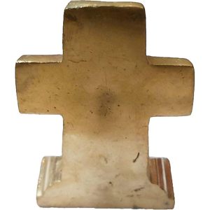 Small Brass Statue of Jesus Christ on Cross for <b>Car</b> Dashboard <b>Table</b> or Shop Counter Christmas Religious <b>Car</b> Gifts - Product Image 4