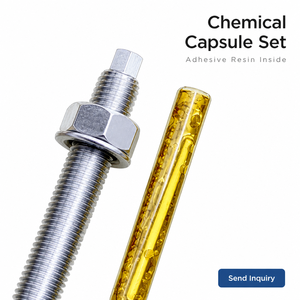 Cheville chimique à capsule zinguée pour fixation de barrières de ponts et de supports de tunnels – Vente en gros usine, approvisionnement en vrac - Product Image 5