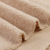 FANXIE 100% poliestere tessuto a maglia teddy bear di pelliccia tessuto sherpa felpa stretch tessuto in velluto per animali di peluche pantofola