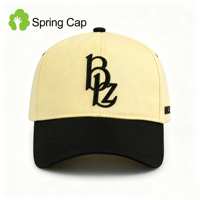 Elegante Gorra de Béisbol Personalizada de 5 Paneles con Logotipo Bordado, Bicolor, de Algodón, Ajustable para Adultos, Estilo Dad Hat, para Viajes