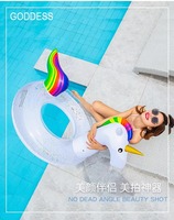 Nouvelle bouée gonflable double couche en PVC pour bébé, anneau de natation cristallin, accessoires aquatiques, bouée de flottaison sous les aisselles pour enfants et adultes