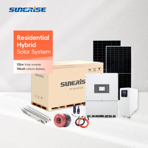 Bán buôn 6KW 10KW 12KW pin Lithium ion có thể sạc lại năng lượng mặt trời điện nhà biến tần Pin Bảng điều chỉnh năng lượng mặt trời lai hệ thống năng lượng - Product Image 1