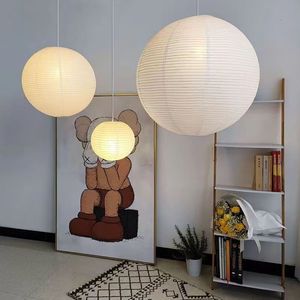 Lustre rond en papier Gold Rush, blanc, 30 cm, LED, pour la maison, la chambre à coucher, le bureau, style nordique - Product Image 1
