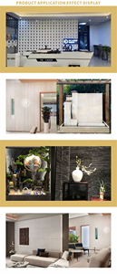 超薄现代耐用25毫米厚大板<span class=keywords><strong>PU</strong></span>波浪石墙板，适用于别墅轻质外饰 - Product Image 6