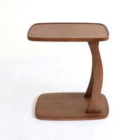 Mesa de Centro de Madera Maciza para Sala de Estar, Personalizable, Duradera, Moderna, Minimalista, Ideal para Picnic y Camping