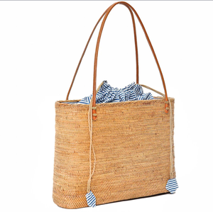 Sac à main d'été de style bohème sac fourre-tout en rotin écologique sac à main en paille fait à la main pour les femmes vente en gros du Vietnam - Product Image 4