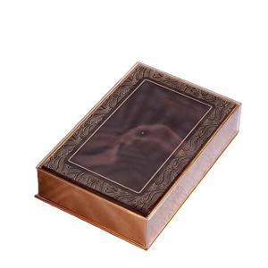 Customized acrylic <b>plastic</b> gift <b>box</b> with paper bottom and transparent lid for food, health products, ginseng, bird's nest, and - Product Image 3