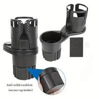 Support de tasse extensible pour voiture, réglable, installation facile, grande fente pour tasses, compatible avec la plupart des voitures, fixation sécurisée pour bouteille, ABS noir, siège arrière