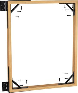 Rehtech góc Brace chân đế nhiệm vụ nặng nề chống sag cổng <span class=keywords><strong>Kit</strong></span> với cổng Latch cho gỗ hàng rào cổng phần cứng <span class=keywords><strong>Kit</strong></span> - Product Image 6