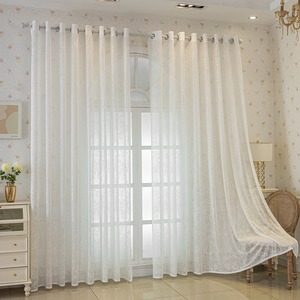 Rideaux Transparents Jacquard Blancs à Motifs de Branches, Design Européen Moderne, Rideaux Décoratifs pour Salon - Product Image 2