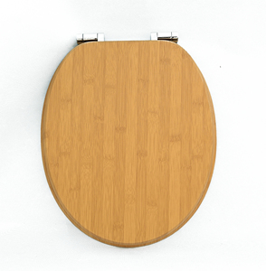 <span class=keywords><strong>Asiento</strong></span> de inodoro de <span class=keywords><strong>cierre</strong></span> <span class=keywords><strong>suave</strong></span> doble con efecto de madera, asientos de inodoro con tapa en forma de O estándar para baño MDF con descenso automático - Product Image 4