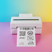 Printer Label Barcode Thermal HSPOS 4 inci 110mm USB Bluetooth POS untuk Label Pengiriman Stiker POS untuk Waybill Ekspres