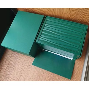 Caja de Reloj Verde Clásica con Forro Aterciopelado Suave, Caja Organizadora de Lujo para un Solo Reloj, Estuche de Almacenamiento de Relojes al por Mayor para Coleccionistas - Product Image 3