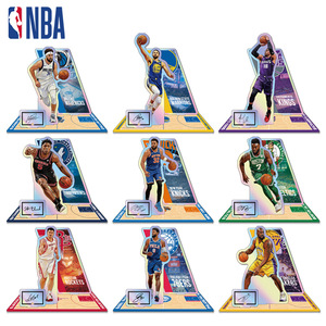 Figurine de star de la <span class=keywords><strong>NBA</strong></span> en acrylique grand format à effet laser arc-en-ciel, impression haute définition double couche, pour bureau - Product Image 4