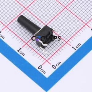 TS013-CBW1FH14.0 Tactile Switch Through hole-4P,6x6mm Switch Single Pole Single Throw Round Button 2.5N Through Hole - Product Image 2