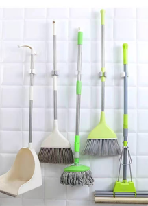 Porta mocio No-Trace porta scopa senza trapano gancio gancio adesivo porta carte forte bagno senza traccia supporto per montaggio a parete - Product Image 6