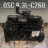 Moteur diesel Cummins QSC8.3-C260-30 à démarrage électrique, refroidissement par eau, assemblage moteur 8.3L EFI Common Rail, durabilité supérieure