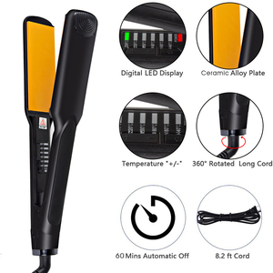RUCHA Lisseur de cheveux en céramique portable avec écran LED pour la vente en gros - Product Image 3