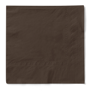 ผ้าเช็ดปาก Uni สีน้ำตาล33x33ซม. 1/4-พับทำจากเนื้อเยื่อ100ชิ้น - Product Image 1
