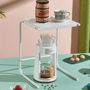 Vendite calde da cucina <span class=keywords><strong>in</strong></span> <span class=keywords><strong>ferro</strong></span> <span class=keywords><strong>battuto</strong></span> mensola ripiano multifunzione per caffettiera porta pane - Product Image 5