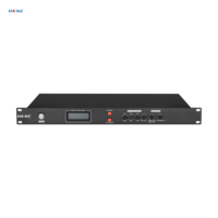 Suppresseur de rétroaction audio 10 canaux, processeur d'entrée microphone XLR 10CH avec alimentation fantôme 48V pour système de sonorisation de salle de conférence