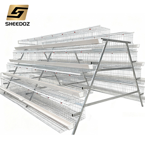 Cage à batterie galvanisée pour poules pondeuses de type A pour élevage avicole, <span class=keywords><strong>vente</strong></span> de cages pour poules pondeuses - Product Image 5