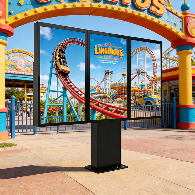Sunlight Readable Outdoor Digital Signage 2000 Nits High Brightness IP65 Waterproof LCD Advertising Screen