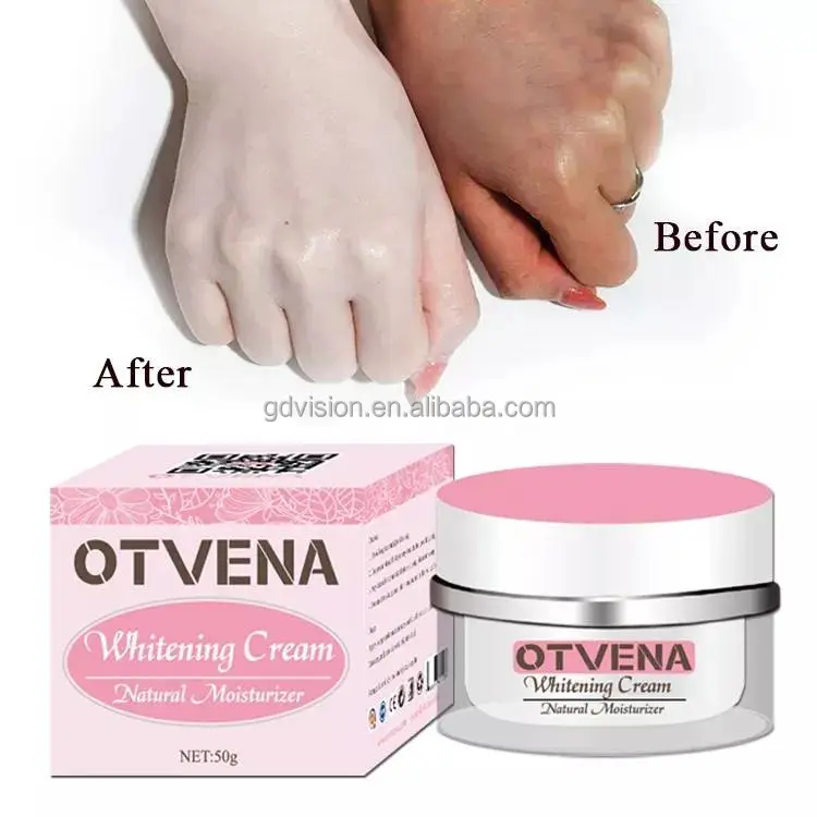 100% эффективный отбеливающий крем для лица OTVENA Black Skin