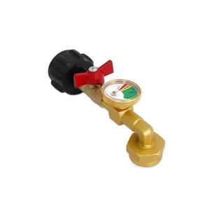 Régulateur de gaz en laiton QCC1 avec manomètre pour le remplissage de bouteilles de propane et la connexion de réservoirs GPL - Product Image 2