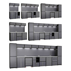 Sistema de Gabinetes de Almacenamiento de Acero para Garaje de Fábrica, Juego de Cajas de Herramientas para Mecánico, Banco de Trabajo, Gabinete de Herramientas, Muebles de Garaje OEM - Product Image 5