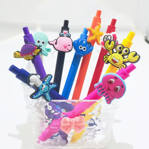 Creative Underwater World Series penna in PVC morbido adesivo Patch Pen studente personalizzato cancelleria regalo palla - Product Image 6