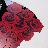 Nuevo diseño creativo rojo rosa negro acrílico restaurante boda menú tarjeta impresión personalizada