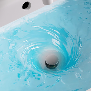 现代户外浴室按压式弹出式排水管黄铜卫浴用品点击式大盖水槽排水管溢水口 - Product Image 6