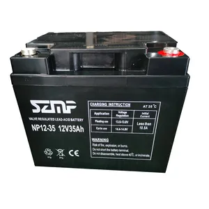 Tùy chỉnh NP35-12 12V 35Ah năng lượng mặt trời AGM khô chu kỳ sâu pin axit chì giá cho xe điện