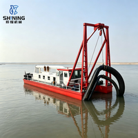 Drague multifonctionnelle à aspiration par jet pour la récupération d'or, bateau de dragage de sable pour l'extraction d'or alluvionnaire en rivière