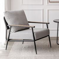 Fauteuil d'appoint moderne nordique minimaliste, chaise longue de détente pour réception, gîte, salon, balcon