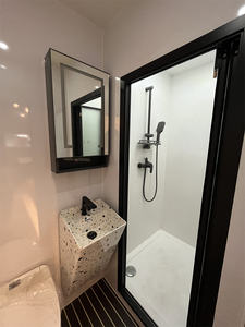 Mini caravana de cabina móvil prefabricada fácil de mover de moda para solución de casa pequeña de patio trasero con suelo de vinilo antideslizante - Product Image 2