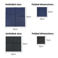 Serviettes en papier Airlaid personnalisées, aspect lin, jetables, avec pochette pour couverts, pour restaurant, hôtel, mariage