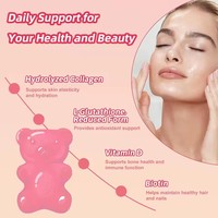 Gummies éclaircissantes pour la peau, produits de beauté double action, éclat et luminosité, supplément de collagène 500mg avec vitamine C et L-Glutathion