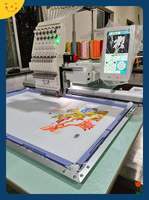 Machine à broder informatisée, machine à broder à tête unique, entièrement automatique, petite machine à broder commerciale