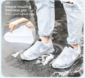 사용자 정의 미끄럼 방지 재사용 가능한 실리콘 부츠 신발 보호 비 방수 실리콘 신발 커버