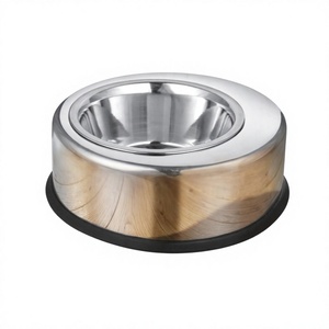 Bol pour chien en acier inoxydable antidérapant avec support en métal bols et mangeoires pour animaux de compagnie en gros bol pour animaux de compagnie de conception antidérapante - Product Image 1