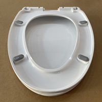 Couvercle de siège de toilette allongé PP à fermeture lente standard de taille américaine en forme de V directe d'usine