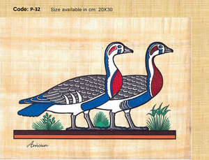 Traditional Egyptian Papyrus Scroll - Home <b>Keepsake</b> <b>Wedding</b> & Holiday Ornament Yadawee Brand - Product Image 4