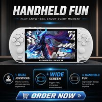 Konsol Game Genggam X9PLUS PSP Generasi Ketiga 32GB Layar Besar 51 Inci 10 Emulator Terbaik 128 Game