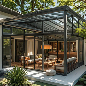 Véranda Moderne en Aluminium Préfabriquée Écologique, <span class=keywords><strong>Solarium</strong></span> Isolé avec Verre Trempé Stratifié, Alimenté par Énergie Solaire, Anti-Corrosion - Product Image 5